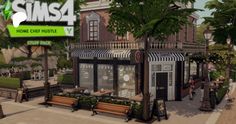 Pepper's pizza pub | No cc build | Bojana Sims Sims 4 Business Ideas, Sims Lot Ideas, Sims 4 Newcrest Ideas, Sims 4 Rental Build, Ts4 Community Lots, Sims 4 Bowling Alley, Sims 4 Cafe Build, Sims 4 Bookstore, Sims 4 Business