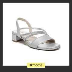 in stock Elegant Formal Faux Leather Sandals, Elegant Silver Sandals With 4-inch Heel, Elegant Silver Kitten Heels With 4-inch Heel, Silver Sandals With 4-inch Heel, Silver Closed-toe Synthetic Sandals, Silver Leather Sandals With 4-inch Heel, Slingbacks, Dress Sandals, Leather Upper