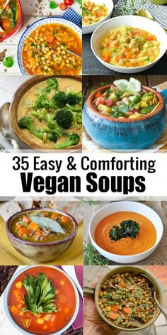 25 easy and comforting vegan soups