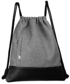 Versatile Gray Backpack For Daily Use, Sporty Gray Gym Bag For Everyday Use, Casual Black Drawstring Bag For Travel, Casual Black Backpack With Leather Handles, Functional Gray Gym Bag For Everyday, Casual Black Drawstring Travel Bag, Casual Black Drawstring Bag For Everyday Use, Gray Softback Bags With Zipper Closure, Gray Functional Gym Bag For Everyday Use