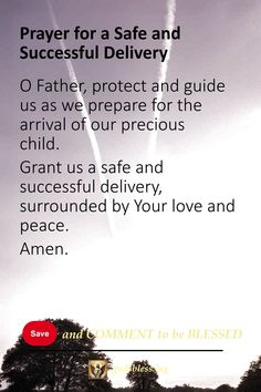 Prayer for a Safe and Successful Delivery