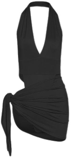 Chic Ruched Bodycon Dress For The Beach, Chic Fitted Dress With Tied Details, Elegant Ruched Bodycon Dress For Beach, Summer Party Dress With Knot Detail, Ruched Bodycon Dress, Black Bodycon Dress, Blue Dresses, Black Dress, Bodycon Dress