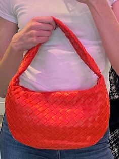 Vegan leather Zipper closure 7"(H) x 12"(W) Hobo Handbag, Tres Chic, Hobo Handbags, Shopping Spree, Leather Zipper, Free Gift Wrapping, 7 H, Pink And Orange, Vegan Leather