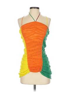 Zara Sleeveless Top Size: Small Orange Tops - used. 45% Polyester, 55% Linen, Halter, | Zara Sleeveless Top Orange Halter Tops - Used - Size Small Affordable Multicolor Zara Tops, Zara Sleeveless Top, Orange Tops, Orange Top, Halter Tops, Halter Top, Sleeveless Top, Women Handbags, Zara