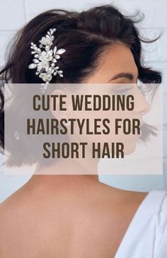 Style Short Hair Formal, Bridal Hairstyles For Bob Hair, Pinned Back Hairstyles For Short Hair, How To Style A Bob For A Wedding, One Side Up Hairstyles With Clip, Hair With Side Pinned Back, Bobbed Wedding Hairstyles, One Side Pulled Back Wedding Hair Short, Angled Bob Wedding Hairstyles