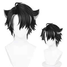 Man Hair Design, Cosplay Wigs Short, Long Spiky Hair, Black Short Wig, Cute Wigs, Sonic Cosplay, Character Hairstyles, Size Of The Problem, Boys Halloween Costume