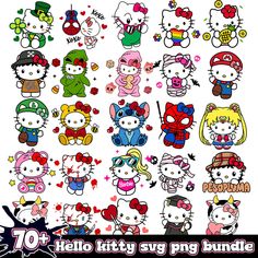 an image of hello kitty stickers