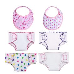 PRICES MAY VARY. Delicate and considerate design of the full diaper and bib set. The feature of velcro with its tension adjustable makes it easy to put on and off. Complete set of underwear makes it an extra dimension of reality to your daughter's pretend play. Your little angel will be excited with all of the cutesy designs, and comfortable easy-on-and-off material. These reusable velcro doll diapers take children into the world of mom and dad, which makes them feel real. Kids can change their Silicone Baby Dolls, Baby Alive Dolls, Reborn Baby Girl, Bib Set, Baby Alive, Silicone Babies, Baby Pacifier, Reborn Baby Dolls