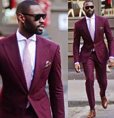 davidson-style Formal Suits Men, Clothes Combinations, Man Wear, Smart Casuals, Man In A Suit, Man Blazer, Handsome Groom, Burgundy Suit, Slim Fit Tuxedo