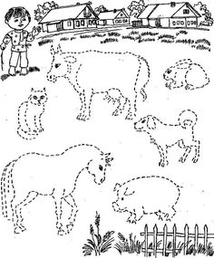 an image of farm animals in the field