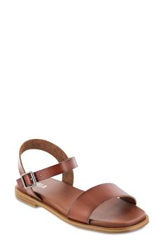 An anatomically contoured footbed adds everyday comfort to this sleek, strappy sandal. Flat sole Contoured footbed Synthetic upper, lining and sole Imported Classic Summer Sandals With Adjustable Strap, Classic Beach Sandals With Adjustable Strap, Classic Sandals With Adjustable Strap For Beach, Classic Open Toe Adjustable Sandals, Classic Brown Footbed Sandals For Summer, Classic Brown Footbed Sandals For Spring, Casual Brown Slingback Footbed Sandals, Classic Open Toe Sandals With Textured Footbed, Casual Strappy Footbed Sandals With Adjustable Strap