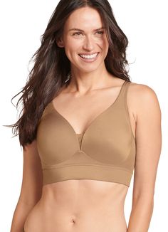 PRICES MAY VARY. Style 2998 Wire-free bra cups and full coverage Adjustable straps with hook and eye back closure Breathable cups for all day comfort Body: 83% nylon/17% spandex; Cup Lining: 100% polyester If it's true that your outfit is only as comfortable as what you put on underneath, the Jockey Forever Fit V-Neck Molded Cup Bra is a must-have. The soft, stretchy fabric fits you like a second skin, while the lined, molded cups offer you plenty of lift and support. Adjustable straps help ensu Bra Size 38 H, Cheap Classic Intimates, Affordable Elegant Full Cup Bra, Affordable Full Cup Beige Intimates, Affordable Underwire Feminine Bra, Cheap Stretch Full Cup Bra, Bra Measurements, Plus Size Sleepwear, Unlined Bra