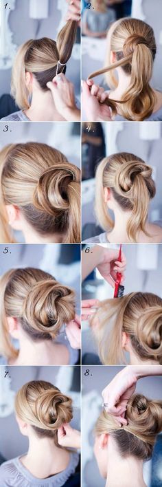 Sanggul Modern, Diy Updo, Updo Hairstyles Tutorials, Peinados Recogidos, Fishtail Braid, Winter Hairstyles, Gorgeous Hair, Hair Designs