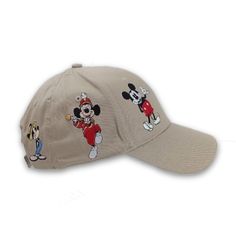 A gift for yourself, or for a fellow Mickey fan with good taste! Embroidered images encircle the cap, depicting cartoon Mickey and his evolution over the decades. Officially Licensed Disney Merchandise Featuring your favorite Disney Character Mickey Mouse! Excellent Quality One size fits most. 100% Cotton Disney Characters Mickey Mouse, Disney Character, Disney Merchandise, Orlando Florida, Disney Mickey Mouse, Disney Mickey, Orlando, Evolution, Baseball Cap