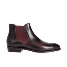 CHELSEA BOOTS IN BURGUNDY MUSEUM Cordovan Shoes, Leather Industry, Exclusive Shoes, Dress Shoes Womens, Goodyear Welt, Shoes Outlet, Handmade Shoes, High Quality Leather, Leather Fashion