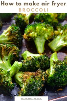 broccoli in air fryer Easy Veggie Recipes, Cook Frozen Broccoli, Broccoli In Air Fryer, Recipes In Air Fryer, Air Fryer Broccoli, Crispy Broccoli, Sticky Tofu, Recipe Broccoli, Broccoli Benefits