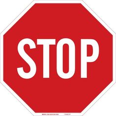 a red stop sign with the word stop written in white on it's bottom corner