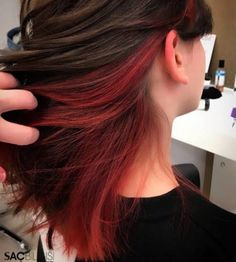 #Hair_Color_Ideas_Dirty_Blonde #Hair_Color_Ideas_Easy_To_Maintain #Hair_Color_Ideas_Extensions #Hair_Color_Ideas_Emo #Hair_Color_Ideas_Ends #Hair_Color_Ideas_Exotic #Hair_Color_Ideas_Blue_Eyes #Hair_Color_Ideas_Green_Eyes #Hair_Color_Ideas_Hazel_Eyes #Hair_Color_Ideas_F Half Colored Hair, Trendy Hair Color Ideas, Underdye Hair, Pelo Color Vino, Half Dyed Hair, Peekaboo Hair Colors