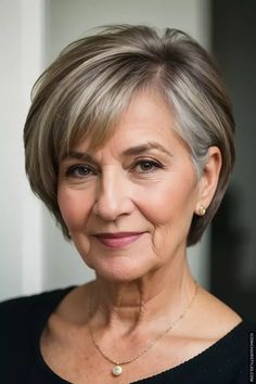 Discover chic, low-maintenance short hairstyles for women over 60 that are easy to style and suit different hair types and face shapes. Senior Woman Hairstyles, Wispy Bob Hairstyles, Grey Haircuts For Women, Short Haircut For Women Over 60, Senior Hairstyles Older Women, Hair Over 60, Short Bob For Older Women, Short Hair For Older Women Over 60, 60 Year Old Hairstyles Short