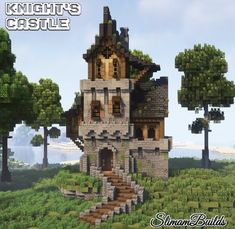 Mountain Town Minecraft, Minecraft House Builds, Cozy Cottages, Minecraft Cottage, Minecraft Castle, Minecraft Medieval, Cute Minecraft Houses