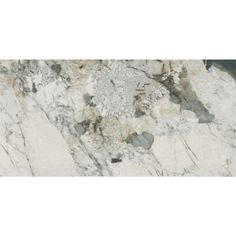 a white and grey marble counter top