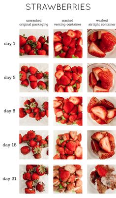 the instructions for making strawberries are shown