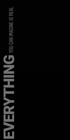 a black and white poster with the words everything