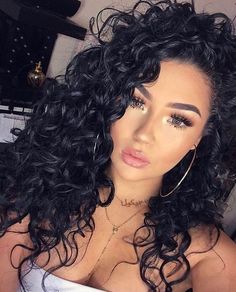 Short Black Wigs, Long Curly Hair, Curly Wigs, Long Curly, Lace Frontal Wig, Frontal Wigs, Hair Dos, Curly Hair Styles Naturally, Lace Frontal