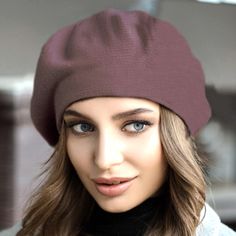 "Vegan beret women Red beret acrylic Beret hat women Red french chapeau Knitted beret High density knit. Beret takes a good shape, does not sag. Season: Fall / Spring/ Winter Unlined Composition: premium acrylic, elastane One size: from 7 to 7 3/8 US size - 22 \"- 23\", (M-L international - 56-59 cm) Color: different is available. Please select from the drop down menu. Care instructions: Hand wash, dry flat. Made and packed in smoke-free house" Winter Flat Cap Beret For Gift, Winter Gift Beret Flat Cap, Trendy One-size Beret Cap, Trendy One Size Fits Most Beret Cap, Trendy One-size-fits-most Beret Cap, Trendy One Size Fits Most Beret, Trendy Brown Winter Beret, Casual One-size Beret Cap, Winter Beret Beanie One Size Fits Most