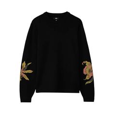 Find STÜSSY Orchid Sweater on Editorialist. Stussy Orchid Sweater 'Black' Stussy Logo, Tennis Sweater, Latest Sweater, Fisherman Sweater, Jacquard Sweater, Graphic Sweaters, Knitwear Men, Sweater Black, Wool Sweaters