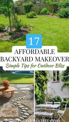 an outdoor backyard makeover with landscaping tips