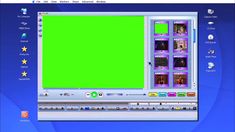 an image of a green screen in the windows xp desktop computer system's web page