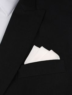 A hallmark of versatility; this White Cotton Pocket Square designed by The Brothers at OTAA adds a distinguishing feature to sophisticated ensembles. Handcrafted from a plush cotton fabric, this White Cotton Handkerchief possesses the the right formula for an elegant finish to tailored arrangements. Executed to complement all colour palettes and suit styles, this in-house design is a versatile investment that will perfectly adapt to the universally popular presidential fold. It will be your new Mens Handkerchief, Pocket Square Folds, Pocket Square Wedding, Handkerchief Men, Lapel Flower, Relaxing Colors, Linen Cloth, Linen Clothes, Square Design