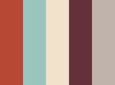 the color scheme for this wallpaper is brown, blue and red