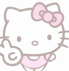 an image of a hello kitty smiling