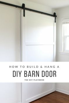 how to build and hang a diy barn door with the diy playbook