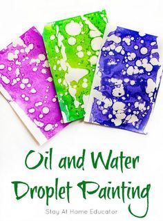 oil and water droplet painting book cover