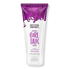 Curl Talk Defining & Frizz Taming Hair Cream - Not Your Mother's | Ulta Beauty Curl Talk, Not Your Mothers, Healthy Curly Hair, Curl Defining Cream, S Curl, Curly Girl Method, Curl Cream, Defined Curls, Types Of Curls