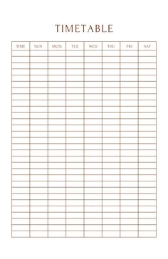 This is a printable timetable planner to manage your life and to help achieve your goals. Just download, print and get started right away.

Simply print from your home printer or send to a local printing shop. Print as many pages as you need.
Your purchase includes A4, A5, letter & half letter planners + gift file:
A4 Size: Weekly Timetable ( 1 Page )
A5 Size: Weekly Timetable ( 1 Page )
Letter Size: Weekly Timetable ( 1 Page )
Half Letter Size: Weekly Timetable ( 1 Page )
Gift File (To Do List) Week Timetable Template, Study Timetable Template Free Printables, Aesthetic Timetable Printable, Weekly Study Timetable, Time Table For Studying Template, Weekly Timetable Template, Study Planner Ideas, Revision Timetable Template, Study Timetable Template