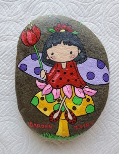 Fairy Rock Painting, Patio Ideas Stone, Exterior House Stone, Paintings Ideas Easy, Rock Painting Ideas For Kids, Rock Makeup