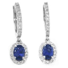 3.00 Carats Blue Oval Cut Sapphire Jewelry Diamond Drop Earring Gold Halo Diamond Earrings, Earring Gold, Jewelry Diamond, Diamond Hoop Earrings, Sapphire Earrings, Diamond Drops, Sapphire Jewelry, Drop Earring, Diamond Drop Earrings