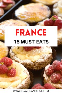 france 15 must - eats with text overlay