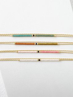 Gold Delicate Necklace With Tiny Beads, Layering Double Necklace, Minimalist Dainty Necklace, Soft Colors Minimal Boho Necklace - Etsy Minimalist Beaded Bracelets With Delicate Chain, Minimalist Adjustable Beaded Necklace With Delicate Chain, Minimalist Beaded Necklace With Delicate Adjustable Chain, Minimalist Beaded Necklaces With Adjustable Chain, Minimalist Beaded Chain Bracelet For Gift, Minimalist Colorful Beaded Jewelry For Gifts, Minimalist Beaded Necklace With Delicate Chain As Gift, Minimalist Beaded Bracelet With Adjustable Chain, Everyday Minimalist Beaded Necklace With Delicate Chain