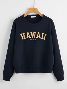 Letter Drop Shoulder Sweatshirt | ROMWE USA Hoddies Outfits, Drop Shoulder Sweatshirt, Beige T Shirts, Girls Crop Tops, Dropped Shoulder Sweatshirt, Cute Lazy Outfits