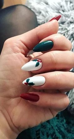 Christmas Nail Ideas, French Pedicure, Cute Christmas Nails, Christmas Nails Easy, Christmas Gel Nails, Christmas Nail Art Designs, Nails Christmas, Christmas Nails Acrylic, Neon Nails