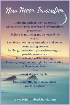 The power of intention Lunar Witchcraft, Witchy Rituals, Moon Worship, Witchy Spells, New Moon Ritual, Time For New Beginnings, Adi Shakti, The Power Of Intention