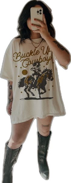 Country Style Short Sleeve T-shirt For Ranch, Country Style Short Sleeve T-shirt For Rodeo, Trendy Short Sleeve T-shirt, Country Style White Graphic T-shirt, Trendy Crew Neck T-shirt For Ranch, Oversized Graphic Print T-shirt For Rodeo, Cowgirl Shirts, Horse Shirt, Comfort Colors Tee