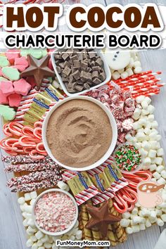 this is an image of hot cocoa charcuterie board