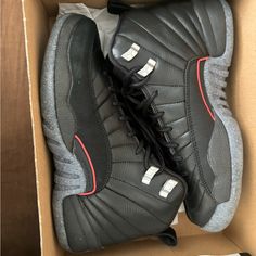 Retro Jordan 12 Black Bright Crimson Jordan 12 Black, Jordan Retro 12, Air Jordan Retro, Jordan 12, Shoes Air, Jordans 12, Kids Jordans, Air Jordans Retro, Jordan Retro