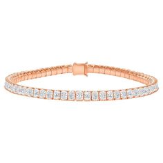 This eye catching emerald-cut diamond tennis bracelet gives the wrist a glamorous sparkle. Metal: 18k Gold Diamond Cut: Radiant (Natural - not lab grown) Diamond Total Carat: 10 Carat Diamond Clarity: Vvs-Vs Diamond Color: F-G Color: Rose Gold Bracelet Length: 7 Inches (please message to customize) Included with your order: Free Insured Shipping Certificate of Appraisal Customized Bracelet Box & Bag For any other variations, please message me. Gold Tennis Bracelet, Customised Bracelets, Bracelet Tennis, Bracelet Box, Diamond Tennis Bracelet, Vs Diamond, Radiant Diamond, Rose Gold Bracelet, Tennis Bracelet Diamond